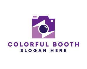 Purple Media Camera logo design