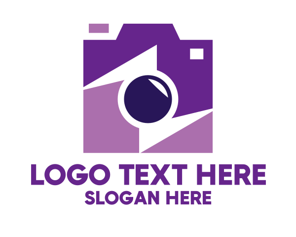 Purple Camera logo example 4