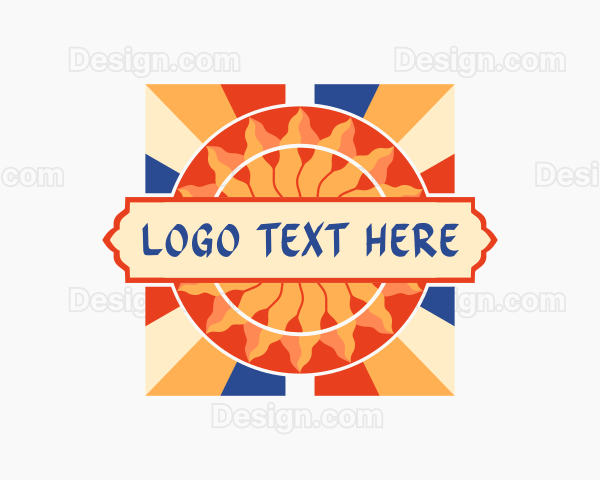 Decorative Sun Ray Logo