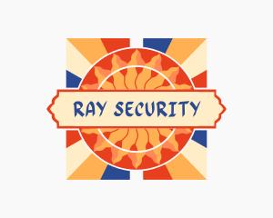 Decorative Sun Ray logo design