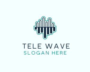 Sound Equalizer Waves logo design