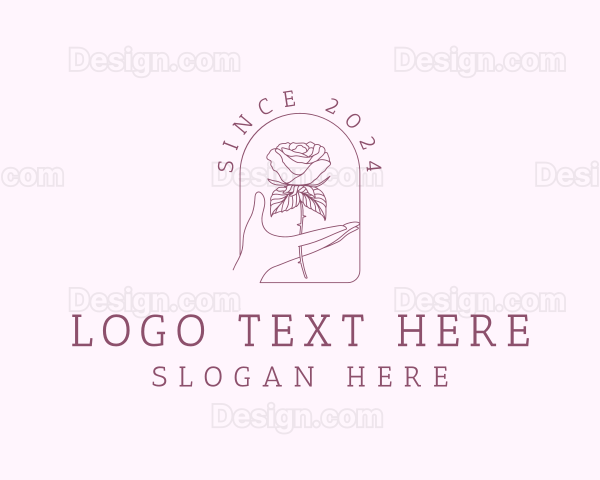 Flower Rose Florist Logo