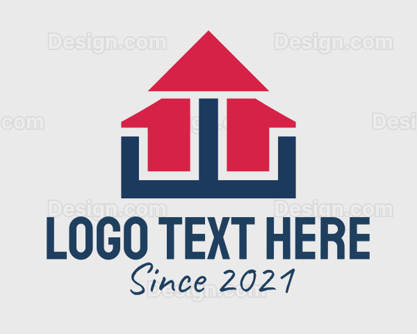 Modern Home Builder Logo