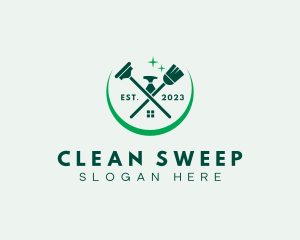 Home Cleaning Tools logo design