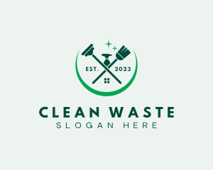 Home Cleaning Tools logo design