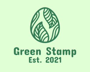 Green Herbal Egg logo design