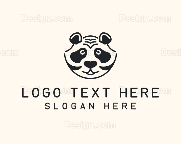 Wildlife Panda Head Logo