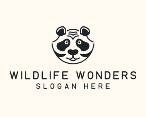 Wildlife Panda Head logo design