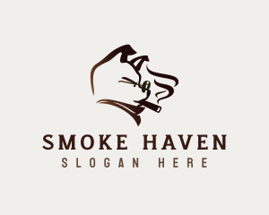 Tough Smoke Dog logo design