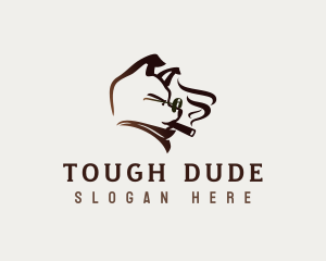 Tough Smoke Dog logo design