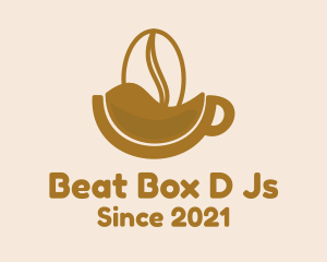 Brown Coffee Bean Mug  logo