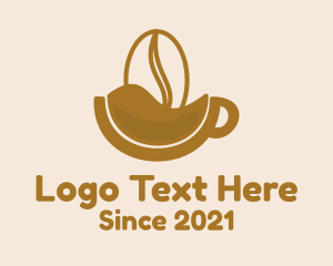 Mocha - Brown Coffee Bean Mug logo design