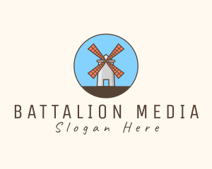 Windmill Farm Countryside logo design