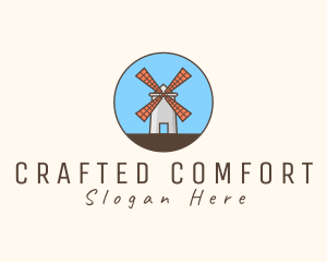 Windmill Farm Countryside logo design