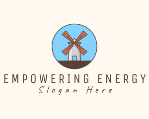 Windmill Farm Countryside logo design