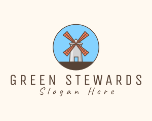 Windmill Farm Countryside logo design