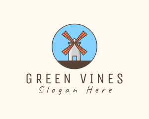 Windmill Farm Countryside logo design