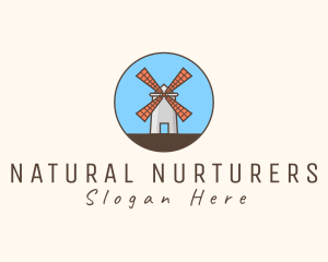 Windmill Farm Countryside logo design