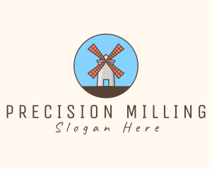 Windmill Farm Countryside logo design