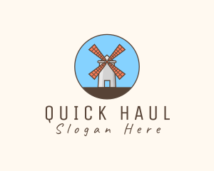 Windmill Farm Countryside logo design