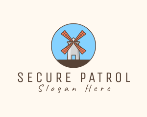 Windmill Farm Countryside logo design