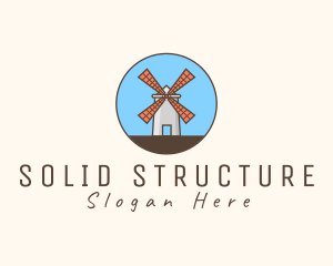 Windmill Farm Countryside logo design