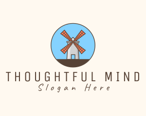 Windmill Farm Countryside logo design