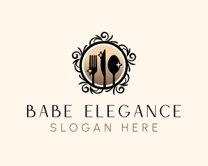 Elegant Cutlery Utensils logo design