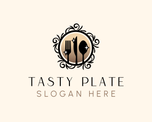 Elegant Cutlery Utensils logo design