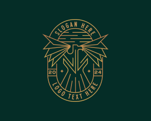 Royalty Wings Eagle Logo