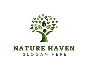 Human Nature Plant logo design