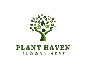 Human Nature Plant logo design