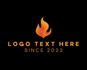 Blazing Fire Flame logo