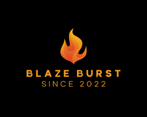 Blazing Fire Flame logo design