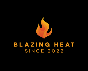 Blazing Fire Flame logo design