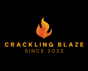 Blazing Fire Flame logo design