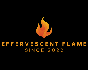 Blazing Fire Flame logo design