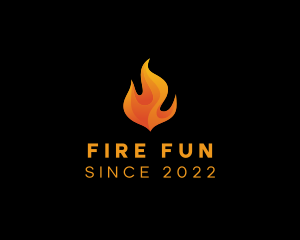 Blazing Fire Flame logo