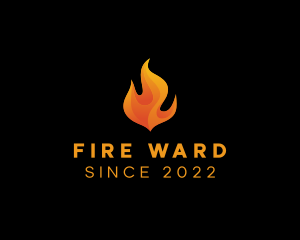 Blazing Fire Flame logo design