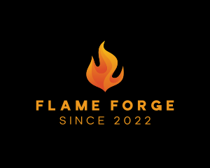 Blazing Fire Flame logo design