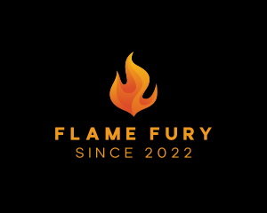 Blazing Fire Flame logo design