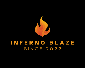 Blazing Fire Flame logo design