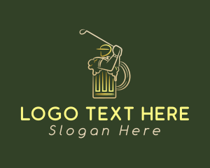 Gold Golfer Beer logo