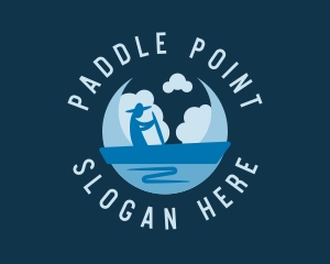 Moon Gondola Sailing logo design