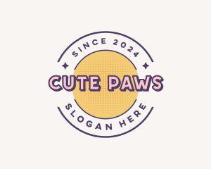 Cute Retro Boutique logo design