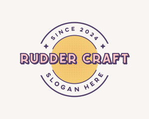 Cute Retro Boutique logo design