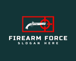 Firearm Target Gun Shooting logo