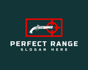 Firearm Target Gun Shooting logo design