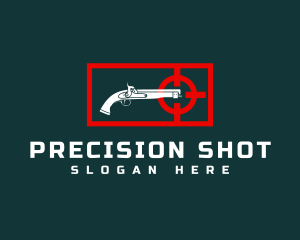 Firearm Target Gun Shooting logo design