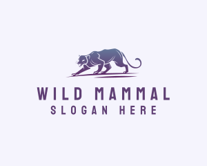 Wild Panther Animal logo design